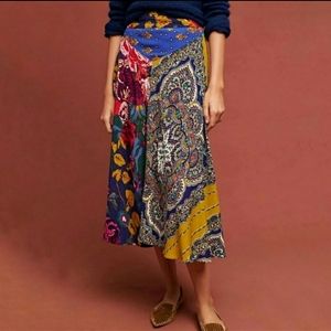 Moulinette Soeurs Teresita Scarf Printed Skirt Size 0